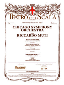 La Chicago Symphony Orchestra approda a Milano diretta dal Maestro Riccardo Muti