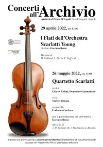 "Concerti all'Archivio", la rassegna si apre con i Fiati dell'Orchestra Scarlatti Young