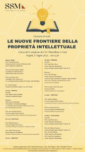 "Le nuove frontiere della proprietà intellettuale", Giornata di Studi nel Complesso dei SS. Marcellino e Festo