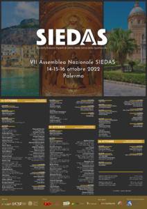VII Assemblea Nazionale SIEDAS, il ricchissimo programma è online