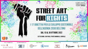 "Arts for Rights", il festival di arte urbana che adotta i goals dell'Agenda ONU 2030