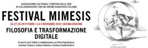 Festival "Mimesis": un dialogo tra filosofia e attualità con un focus sulla trasformazione digitale