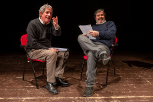 “Discorsi amorosi”, Riccardo Rossi e Leonardo Colombati alle prese con i sentimenti nella quotidianità